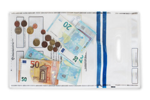High Security Coin Bag achterkant